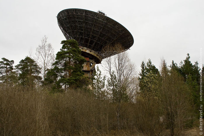 Антенна центра космической связи в Калязине