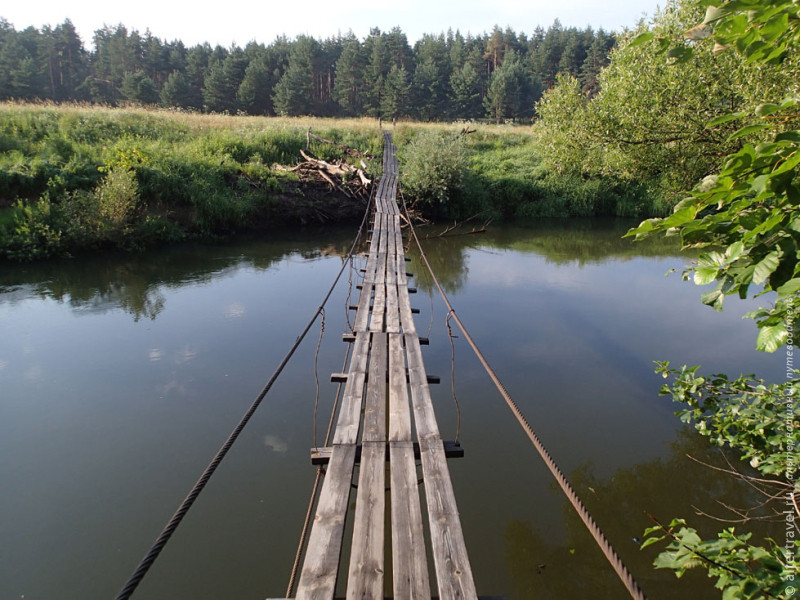 Подвесной мост около Ильинского