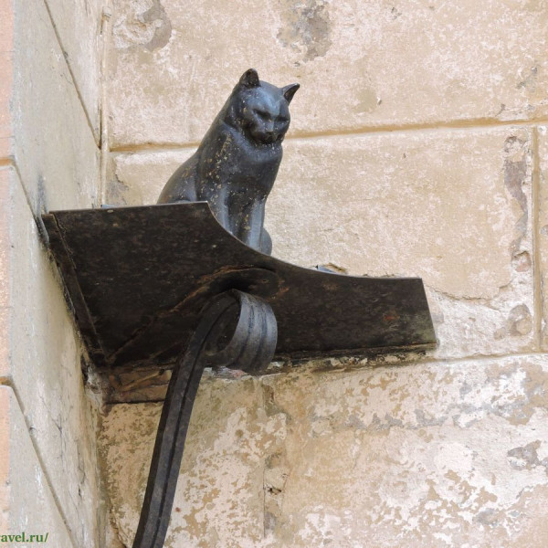 Памятник коту и кошке