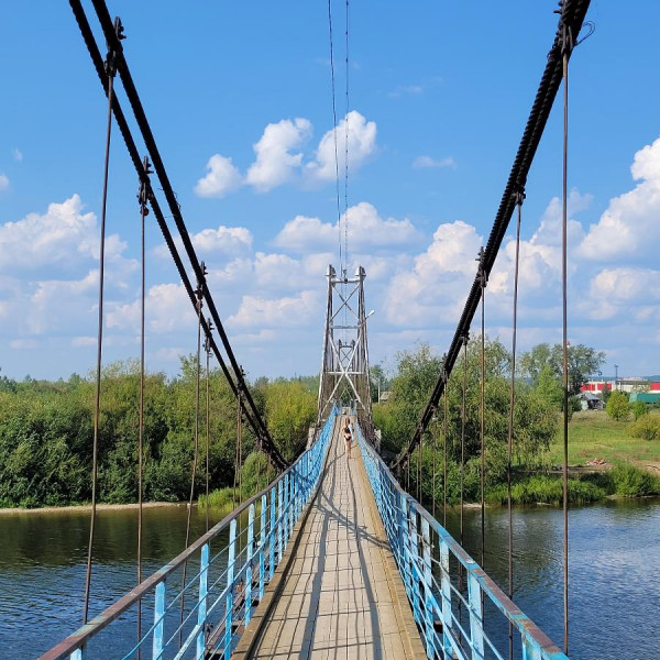 Пешеходный мост через р. Чусовая